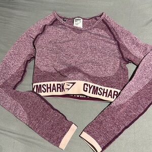 GYMSHARK Long Sleeve Crop Top! Size small!